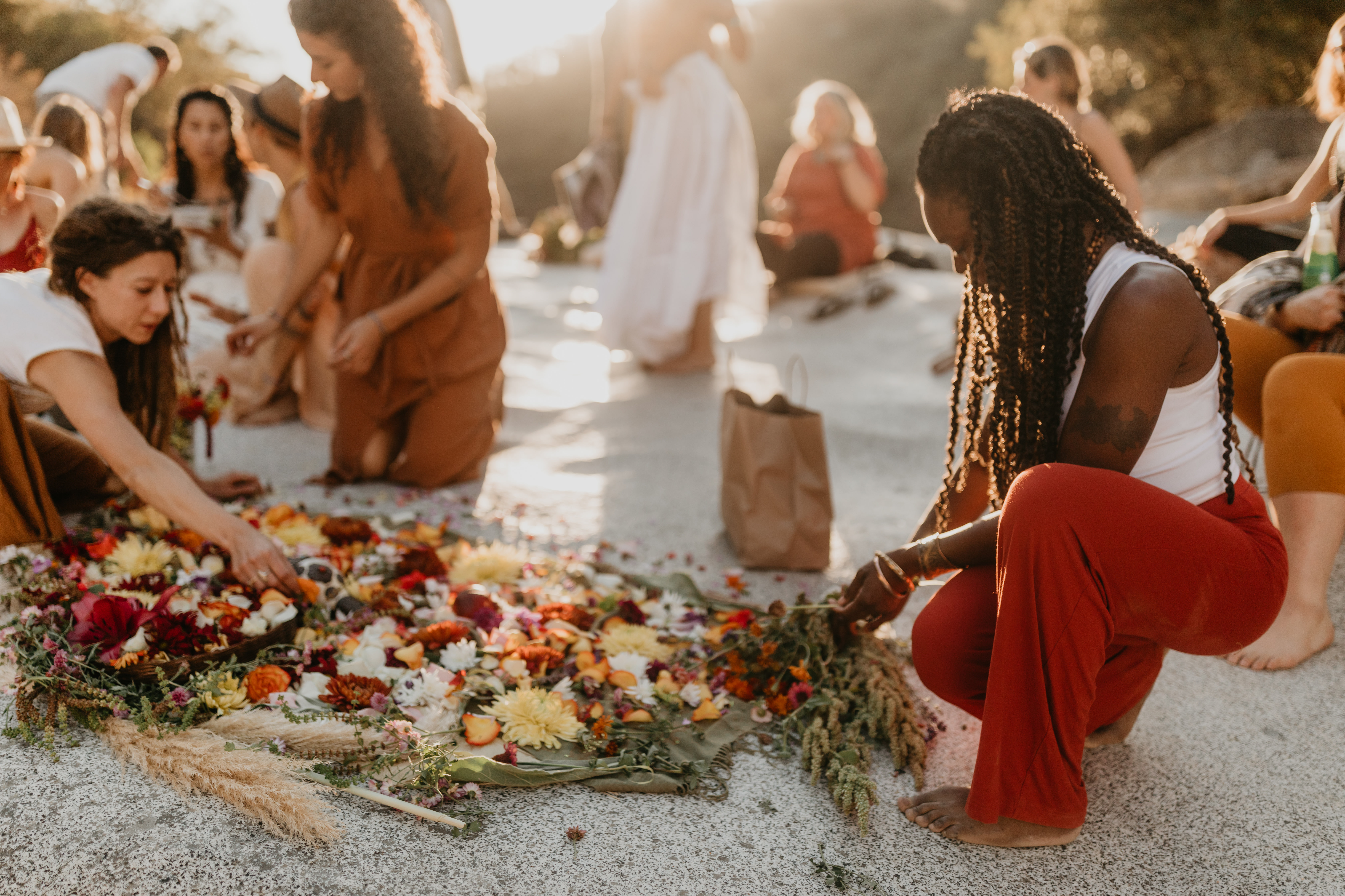 Wild Temple Community Ceremony, Yuba River, Nevada City California